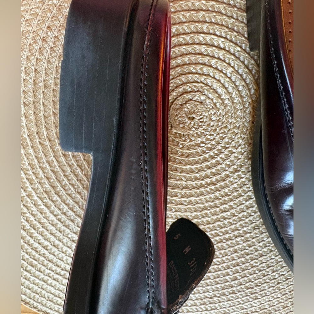Weejuns Bass Peggy Slip On Mule Loafer Flats Burgundy Women 5 - Picture 8 of 14